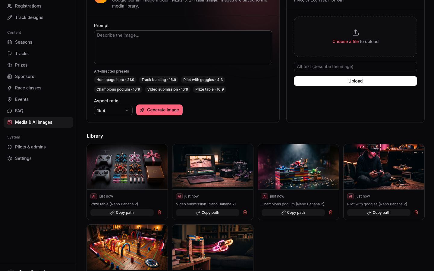 Screenshot: Media & AI